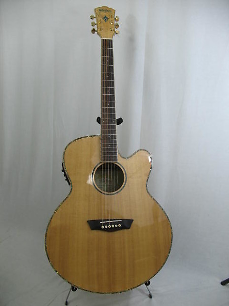 Washburn Cumberland アコースティックギター Washburn Cumberland Deluxe series WJ45SCE 2016 Natural | Reverb