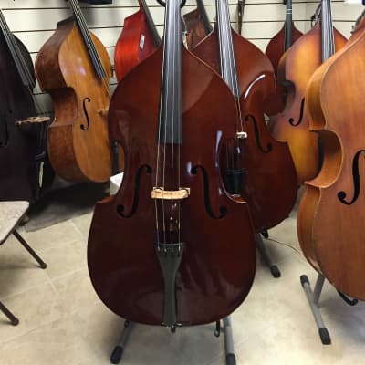 Celestini Hybrid-3/4 Upright Bass, Bass Fiddle, Dbl Bass-Solid Spruce Top, New w/LaBella Strings! image 3