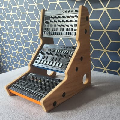 Roland Aira Compact S1 J6 T8 E4 - Oak Veneer Triple Stand from Synths And Wood image 4