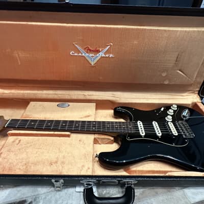Fender Custom shop limited edition Stratocaster - Black with PAF in the bridge! image 12