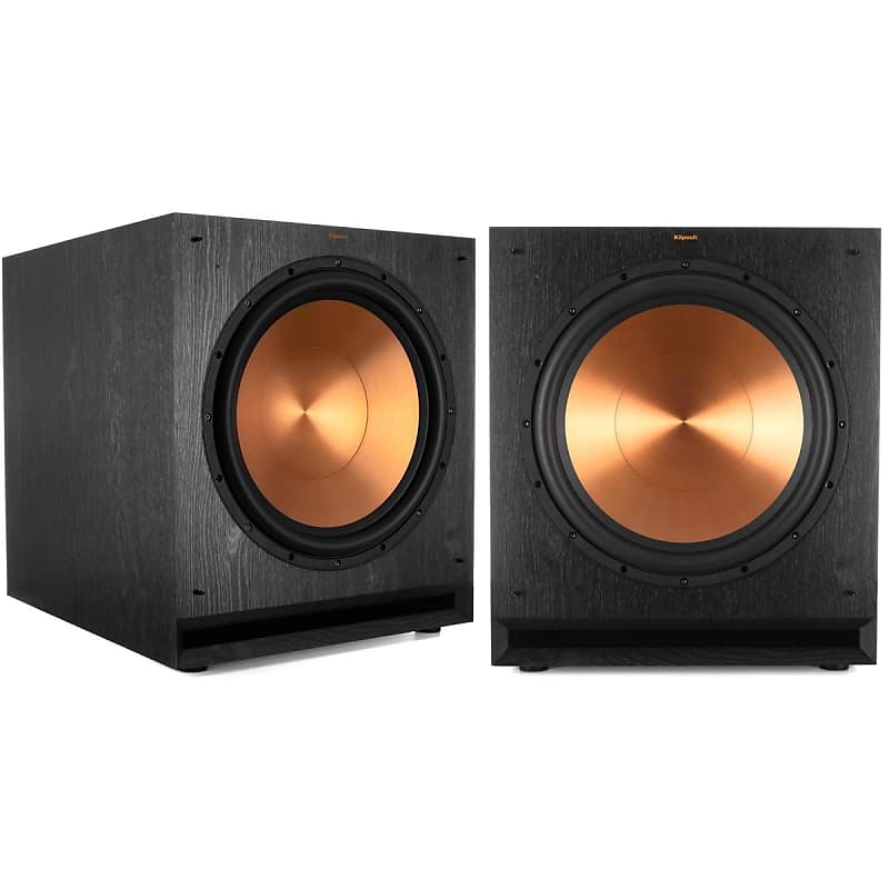 Klipsch SPL-150 15&quot; 800W Subwoofer, Ebony Vinyl, 2-Pack  			