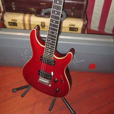 1991 Fender Heartfield Elan II Red w/ Original Hardshell Case image 2