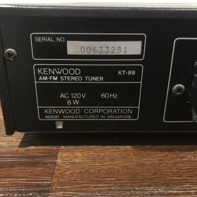 Kenwood KT-89 FM/AM Stereo Tuner Quartz Digital Timer Clock Tested image 8