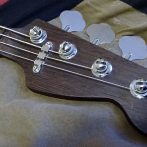 Fender / Warmoth FRANKENSTEIN PJ bass  Surf Green with Wenge neck block inlays image 9