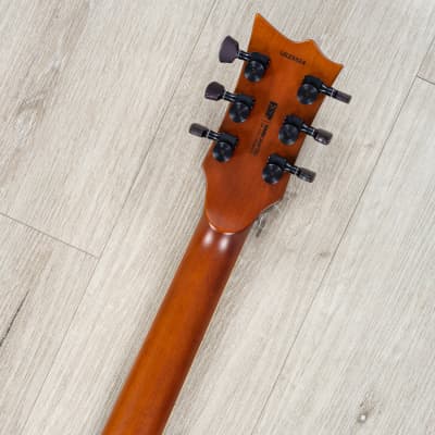 ESP USA Eclipse FR Guitar, Floyd Rose, EMG 81-X / 85-X, Quilt Cranberry Burst image 9