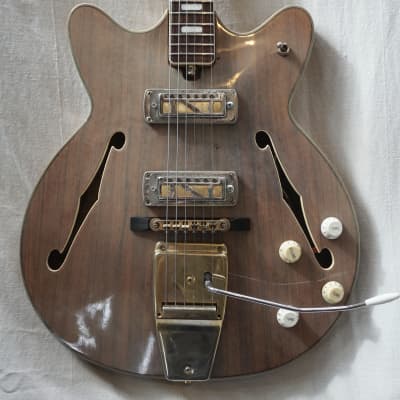 Vintage Kingston Coronado Copy Made in Japan - Purple/Gray Rosewood with 60s Goldfoil Pickups image 1
