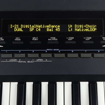 Roland D-50 OLED Display new yellow