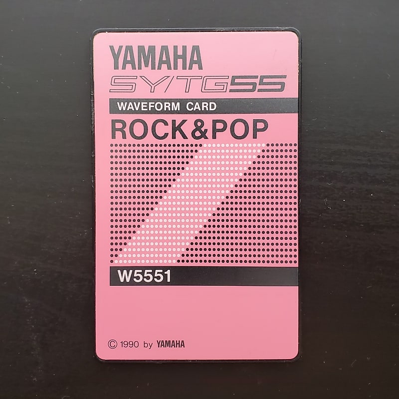 Yamaha SY/TG55 Waveform Card Rock & Pop SY55 TG55