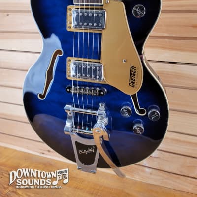 Gretsch G5655T-QM Electromatic Center Block Jr. - Single-Cut, Quilted Maple with Bigsby - Hudson Sky image 3