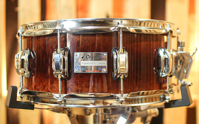 Odery 14x6 Eyedentity Sapele "Explosion" Snare Drum image 1