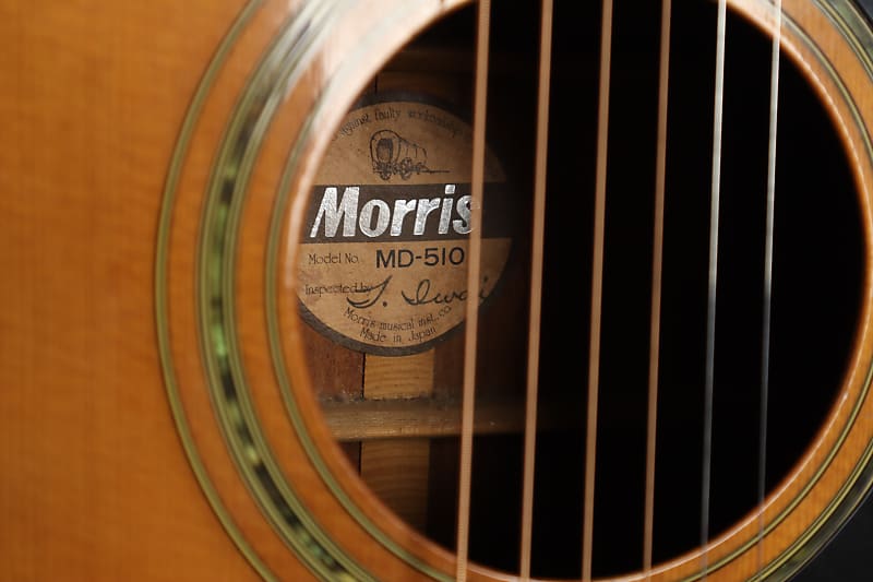 Vintage Morris Japan MD-510 Solid Top Mahogany Acoustic | Reverb