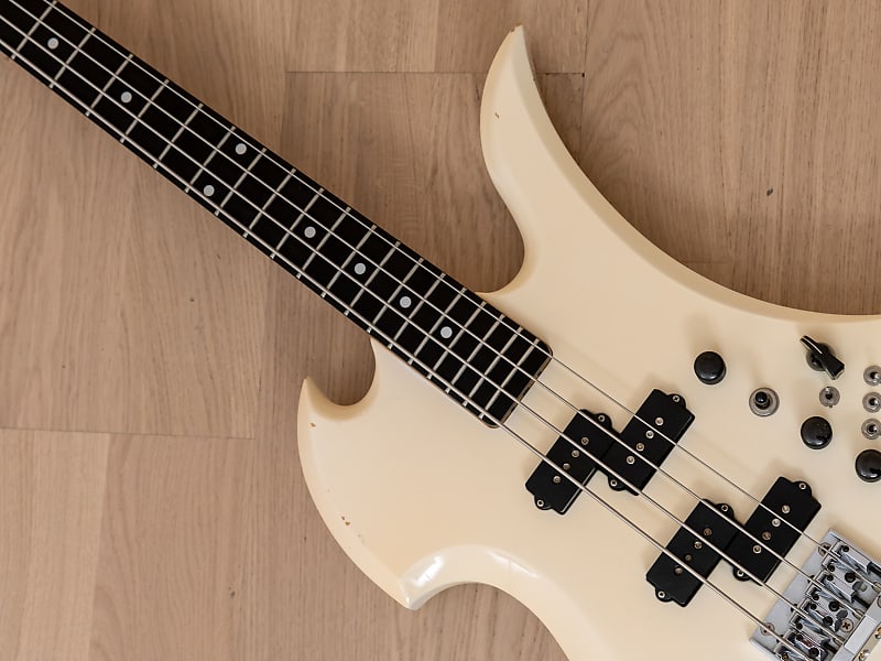 1988 BC Rich Mockingbird Bass Vintage Electric Bass, White