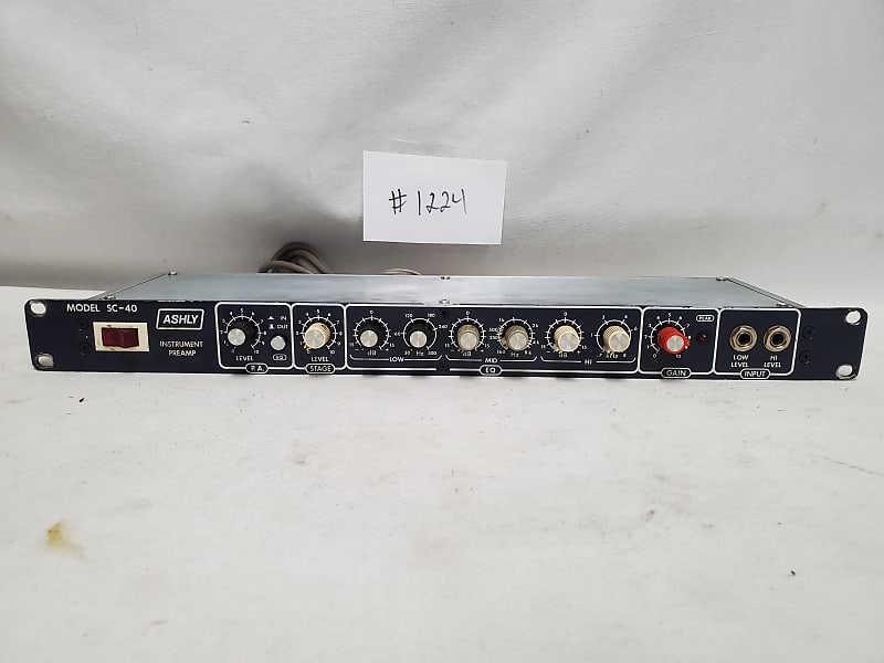 Ashly SC40 Instrument Preamp 1224 Good Used Working Reverb