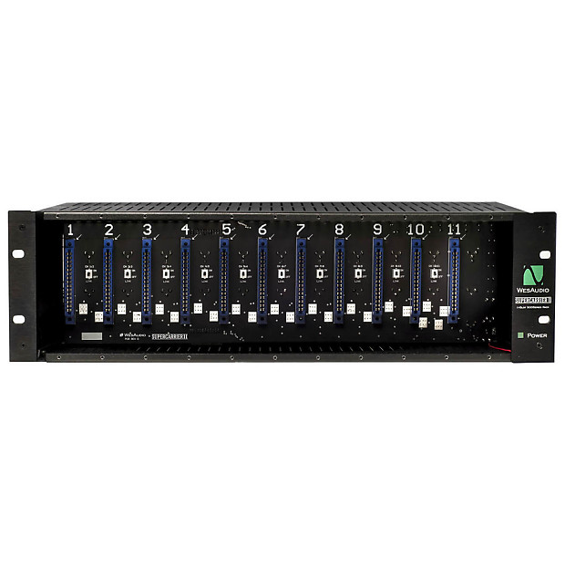 WesAudio Supercarrier II 11-Slot Powered 500 Series Rack image 1