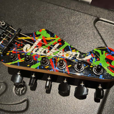 Jackson USA Custom Shop Def Leppard Tour Played Phil Collen Hand-Painted Splatter Signed Guitar PC1 image 19
