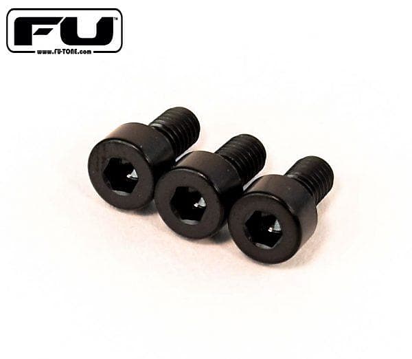 FU-Tone Floyd Rose Nut Clamp Screws (3) Black Titanium image 1