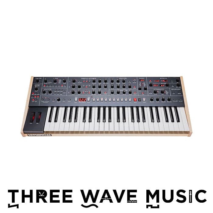 Sequential Trigon-6  3-VCO Enhanced Ladder Filter Analog Poly Synth [Three Wave Music] image 1