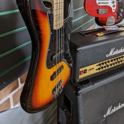 Revelation RBJ-67 3 Tone Sunburst Electric Bass Guitar image 5