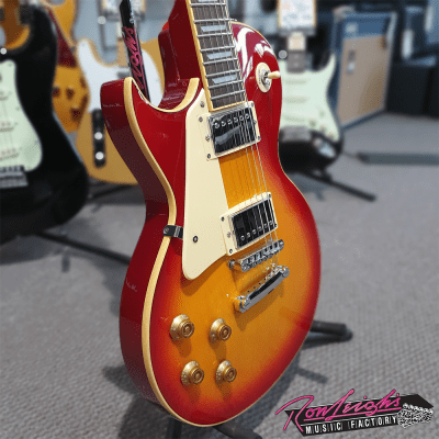 SX Left Handed 'LP' Style Electric Guitar in Cherry Sunburst image 5