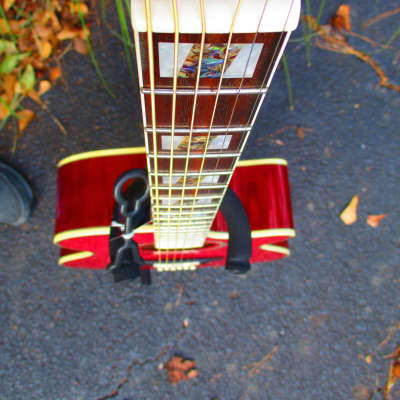 ESP LTD XAC20E  Acoustic/Electric Guitar~2011~Fuchsia~Magenta~Amazing~w/Gig Bag~Tiger Eye~XTone image 5