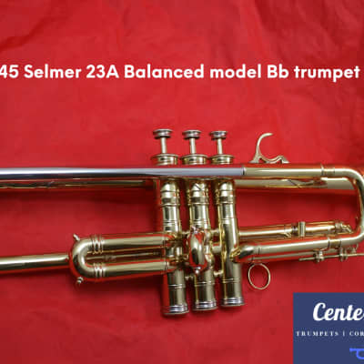 Selmer Paris 23A Balanced Bb trumpet 1945 - Lacquered Brass for sale