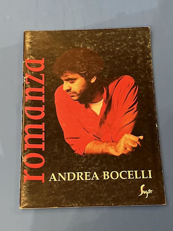 Romanza Andrea Bocelli Vocal/Guitar Sheet Music Book in Italian