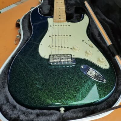 Fender Stratocaster FSR 2004 Flip Flop Green Blue Sparkle Flake image 1