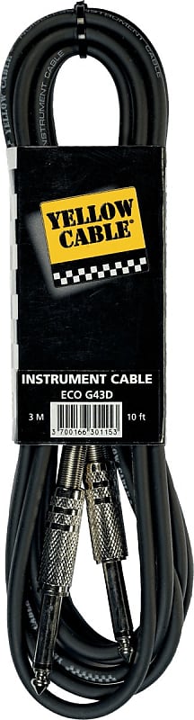 CABLE GUITARE JACK/JACK 3 M YELLOW CABLE PROFILE GP63D