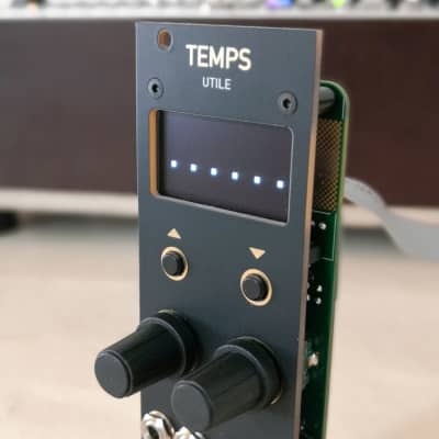 TEMPS Utile / Clockwork / 8HP / Eurorack Modular / Matte Black & Gold Panel image 2
