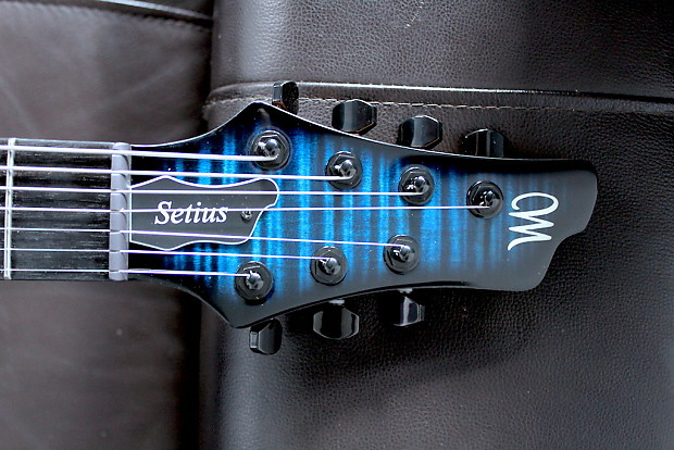 Mayones Setius GTM 7 Trans Dirty Blue Burst (Bare Knuckle