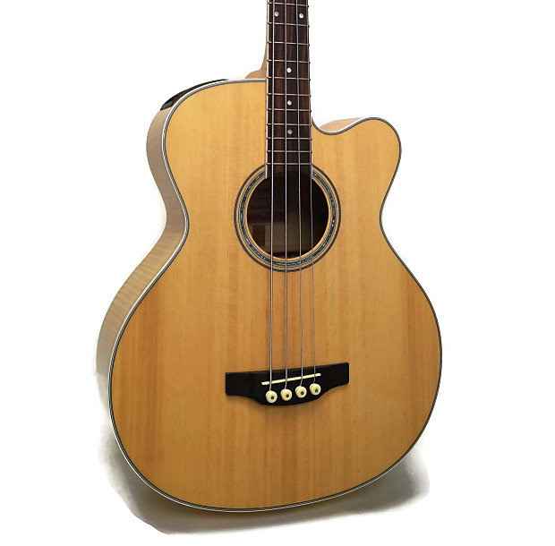 Takamine GB72CE NAT G Series Jumbo Cutaway Acoustic/Electric Bass Natural Gloss w/ Flame Maple Back and Sides image 1
