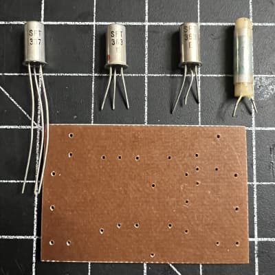 Vox Tone Bender transistor and cap set - rare Ducati 4700pf