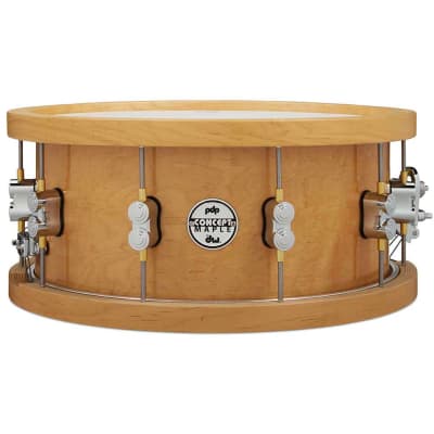 DW PDP Concept Series Wood Hoop 20-Ply Maple Snare 6.5x14 image 1