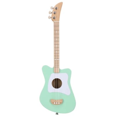 Mini 3 String Basswood Acoustic Guitar Light Green image 1
