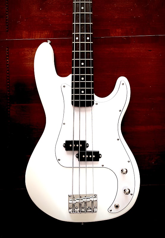 Atkins  APB2 4-String Electric Bass Guitar 2023 Arctic White image 1