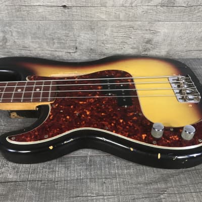 Fender Precision Bass 1966 Sunburst Lefty image 4