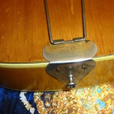 Vintage 1958 KAY K40 Honey Blond Curly Maple 17" F Hole Archtop Acoustic Plays Easy Sounds Great Beautiful With Deluxe Case image 16