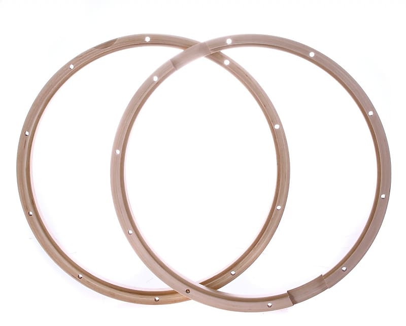 PDP PDAXWH1410P 14" 10 Lug Wood Hoops for Snare Pair image 1