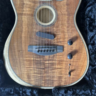 Fender 2019 Acoustasonic Telecaster Koa Electric/Acoustic Guitar image 2