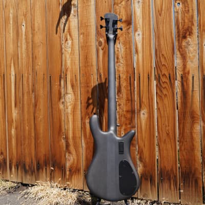 Spector Euro-4LX  Black Stain Matte Left Handed 4-String Electric Bass Guitar w/ Gig Bag (2022) image 4