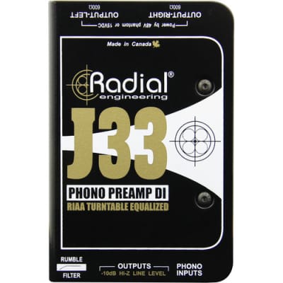 Radial J33 2-channel Active Turntable Preamp/Direct Box image 4