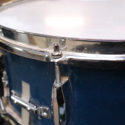 Pearl 5.5x14 Snare Drum Blue Sparkle Vintage 1960's | Reverb