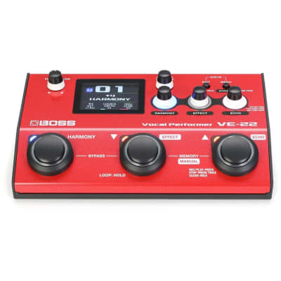 Boss VE-22 Vocal Performer Bundle w/ 2-Pack Pig Hog PHM10 8mm Mic Cable, 12-Pack Guitar Pick and Liquid Audio Polishing Cloth image 4