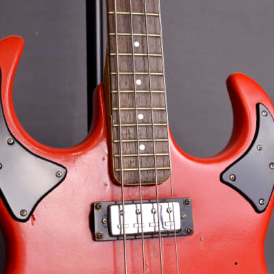 1960s Vintage Burns Baldwin Baby Bison Bass Red Made in England image 3