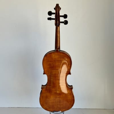 Johann Strauss Jr Amati copy 7/8 violin early 1900s - dark red 