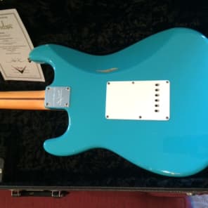 2005 Fender Custom Shop Limited Edition 1956 Relic Stratocaster in Taos Turquoise 7 lbs. 3 oz. image 2