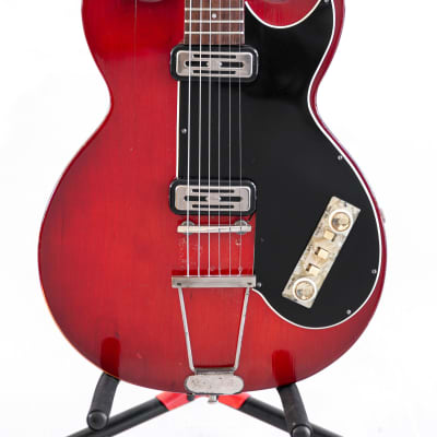 1960 Hofner Colorama II in Cherry Red image 2