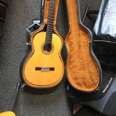 Takamine EC-128 Acoustic Electric Classical Guitar made in Japan 1979 excellent with original TKL hard case image 1