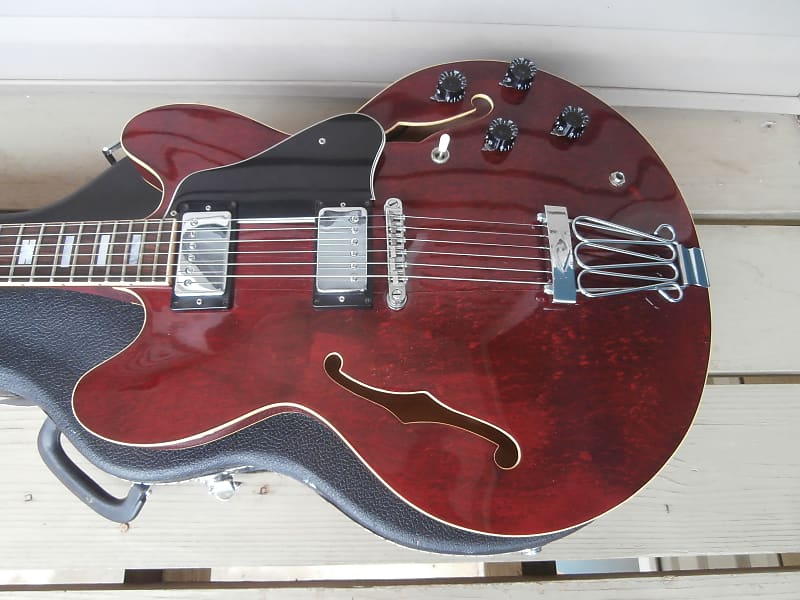 Vintage 1970's Electra SLM 2266 Burgundy Pro Electric Guitar w/ Original Case! Japan, ES-335 Copy! image 1