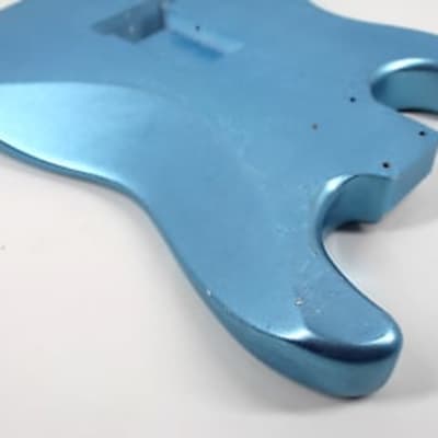 MJT Stratocaster body VTS 2023 - Ice Blue Metallic (nitrocellulose) light relic image 7